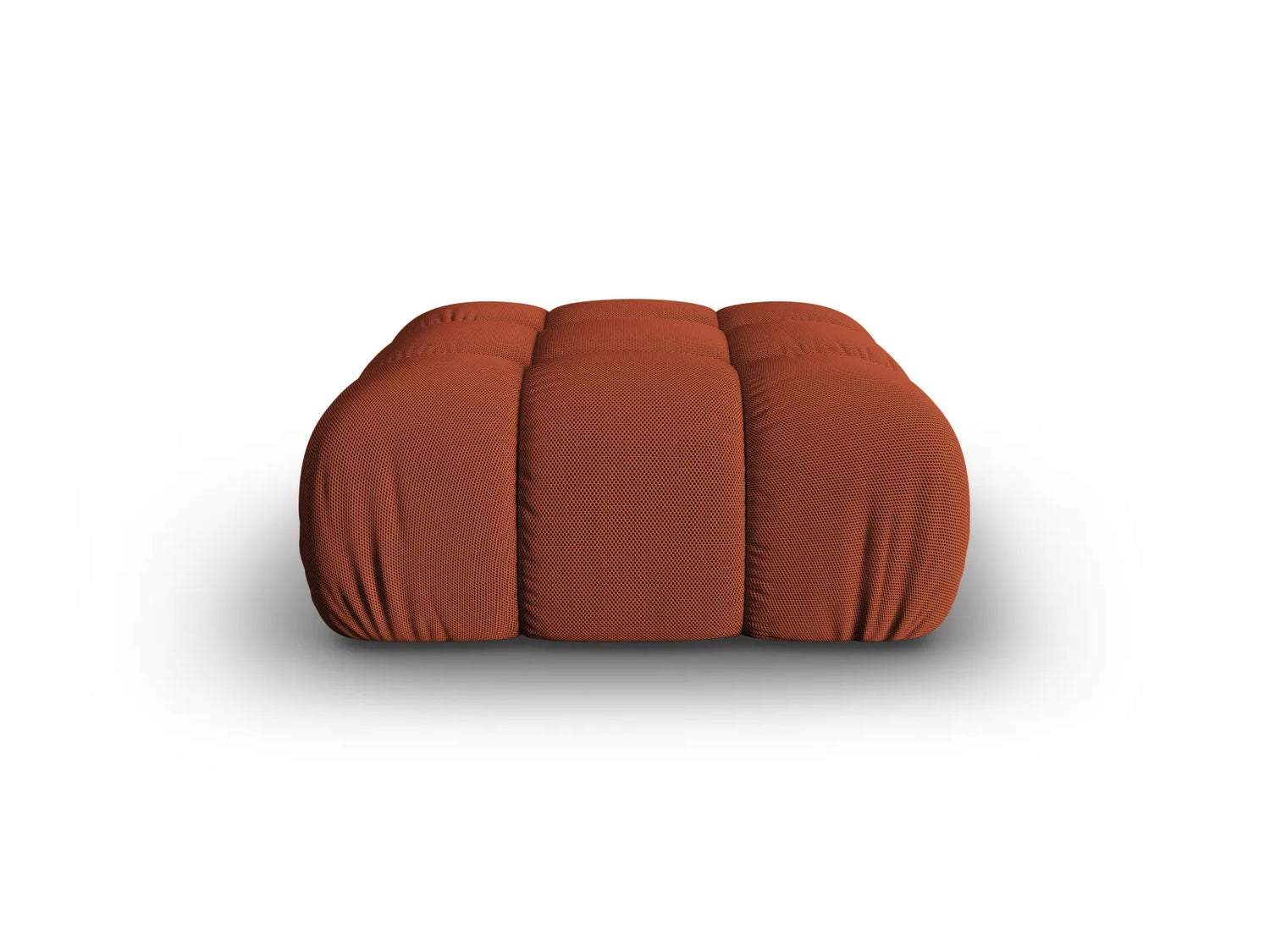 Bellis Modulares Sofa Einzelmodul Pouf mit 3D-Stoff (Son44) in Ziegel, 94 cm – Bild 4