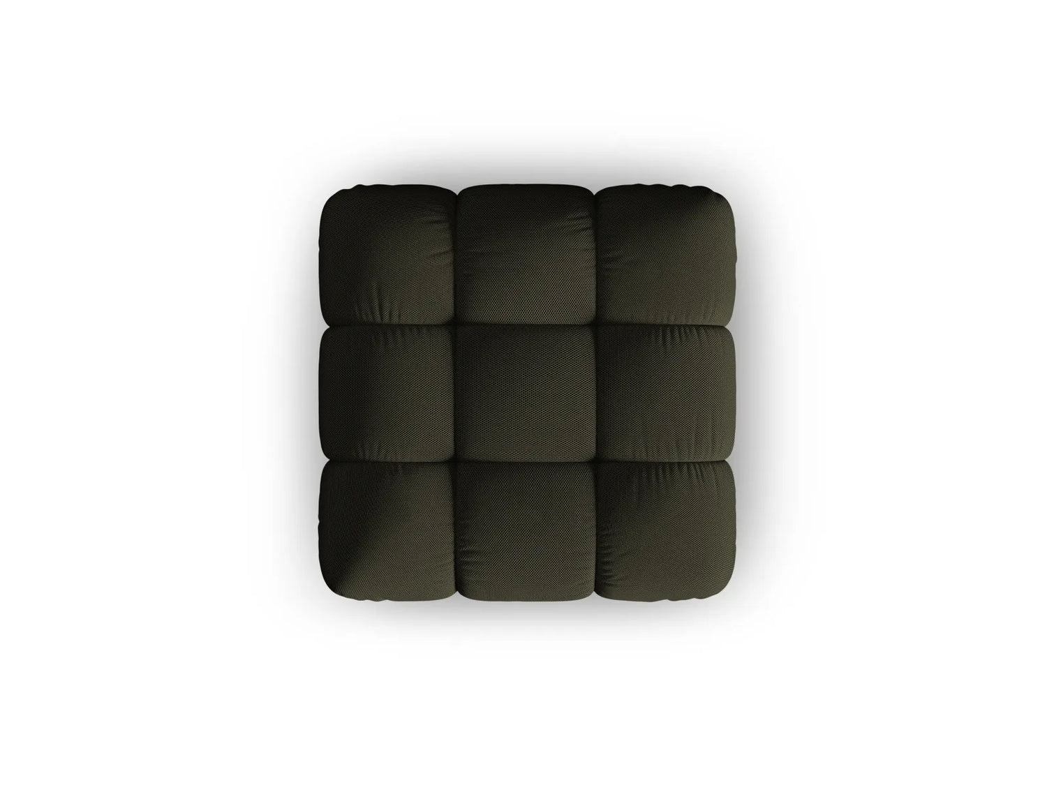 Bellis Modulares Sofa Einzelmodul Pouf mit 3D-Stoff (Son77) in Amazon grün, 94 cm – Bild 3