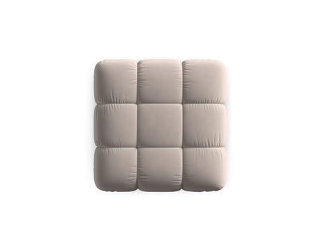 Bellis Modulares Sofa Einzelmodul Pouf mit Samt-Stoff (Blu40) in Cappuccino, 94 cm – Bild 4