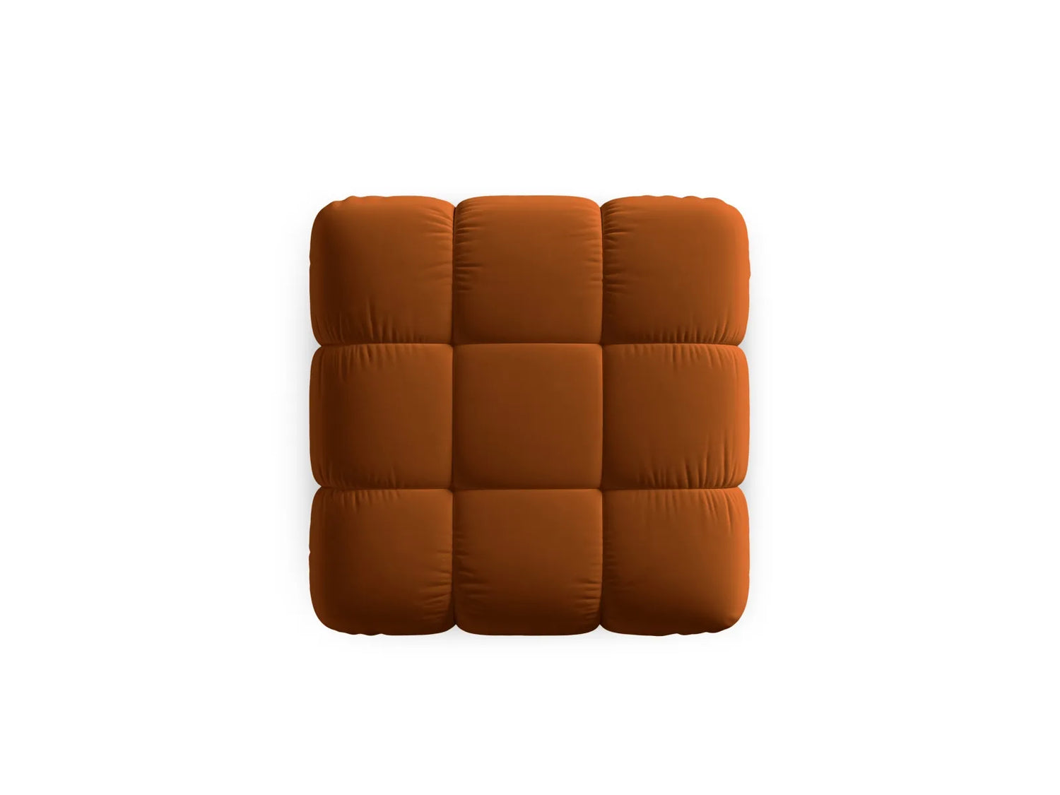 Bellis Modulares Sofa Einzelmodul Pouf mit Samt-Stoff (Blu4215) in Terrakotta, 94 cm – Bild 4