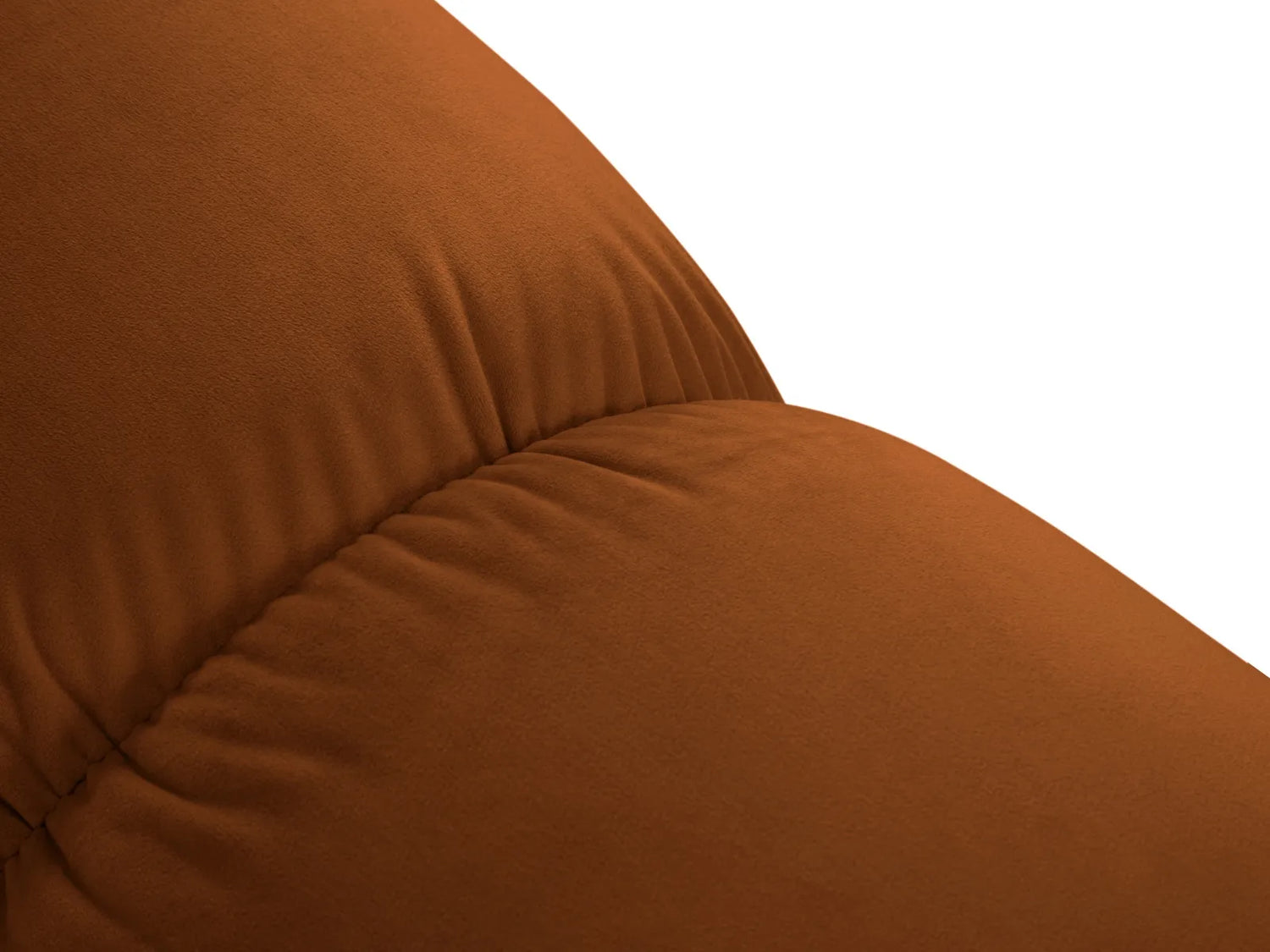 Bellis Modulares Sofa Einzelmodul Pouf mit Samt-Stoff (Blu4215) in Terrakotta, 94 cm – Bild 5