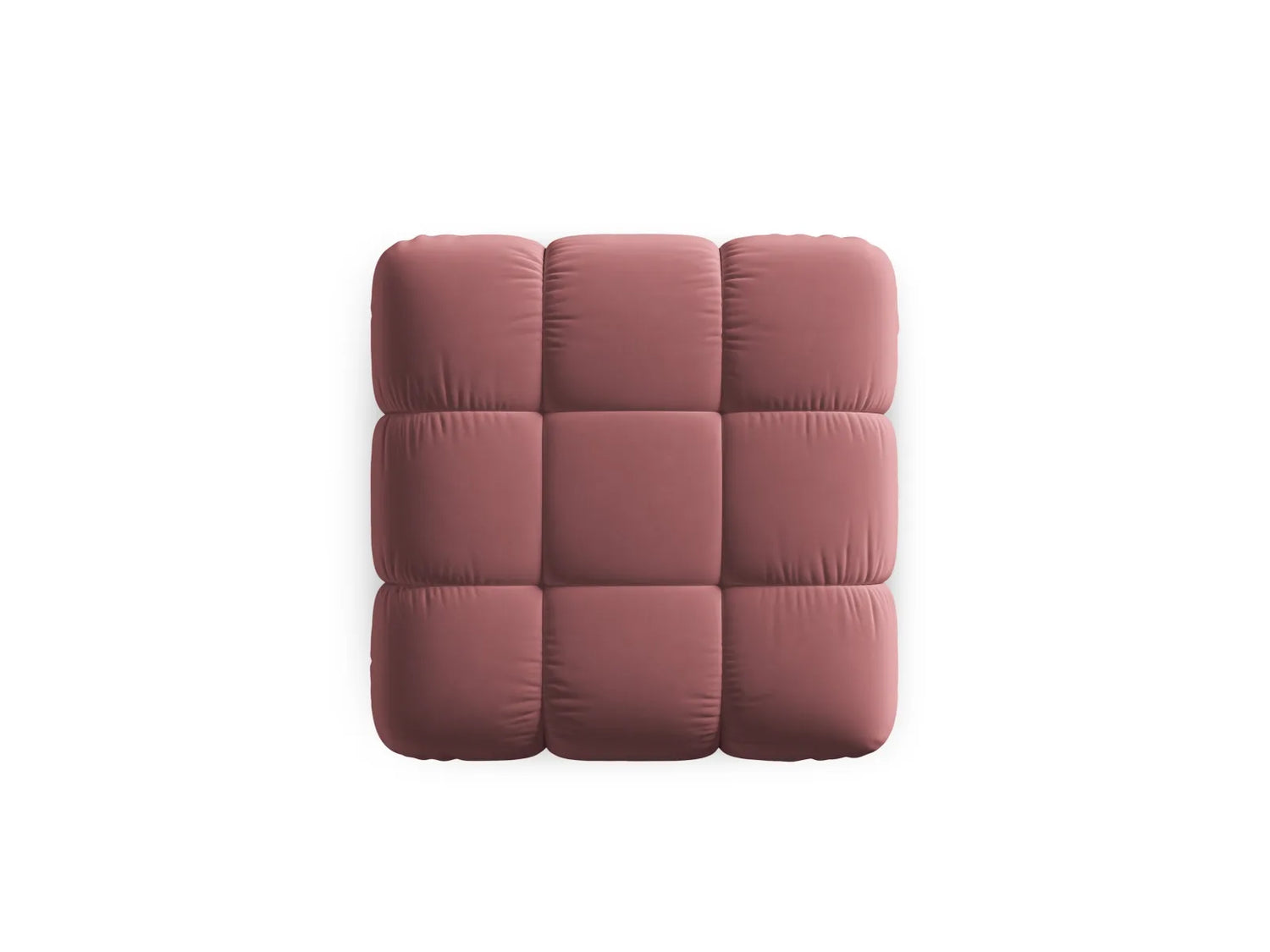 Bellis Modulares Sofa Einzelmodul Pouf mit Samt-Stoff (Blu52) in Rosa, 94 cm – Bild 6