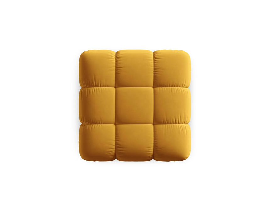 Bellis Modulares Sofa Einzelmodul Pouf mit Samt-Stoff (Blu68) in Gelb, 94 cm – Bild 3