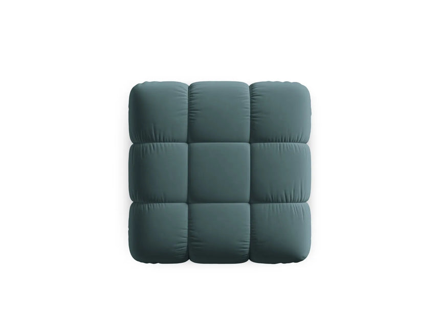 Bellis Modulares Sofa Einzelmodul Pouf mit Samt-Stoff (Blu85) in Türkis, 94 cm – Bild 3