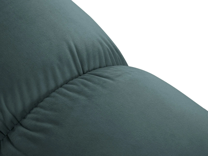 Bellis Modulares Sofa Einzelmodul Pouf mit Samt-Stoff (Blu85) in Türkis, 94 cm – Bild 4