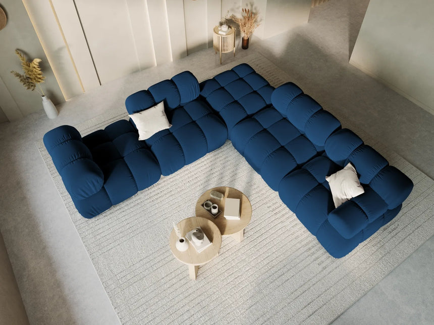 Bellis Modulares Sofa Einzelmodul Pouf mit Samt-Stoff (Blu86) in Königsblau, 94 cm – Bild 7