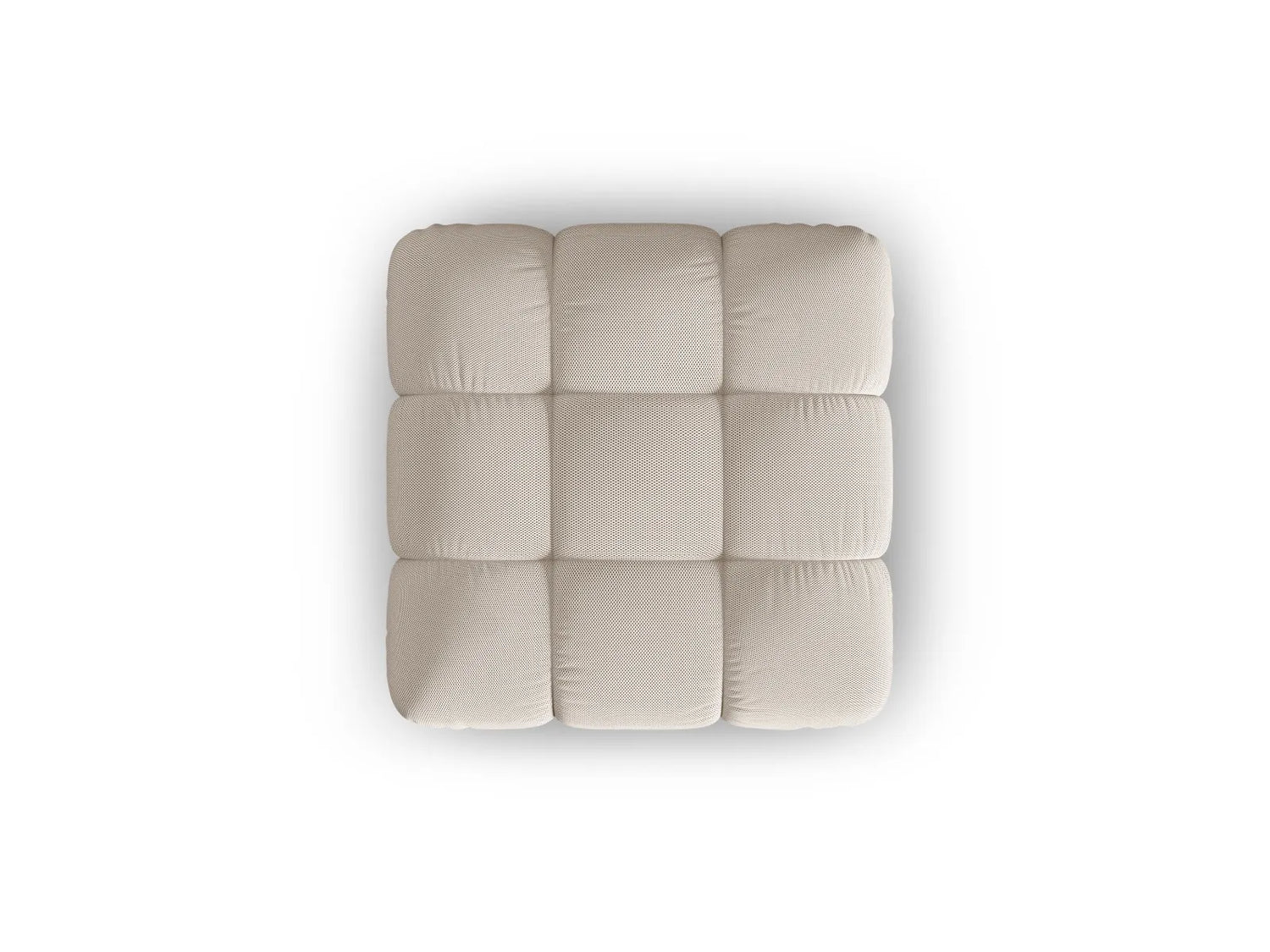 Bellis Modulares Sofa Einzelmodul Pouf mit Samtbezug oder 3D-Stoff, 94 cm – Bild 3
