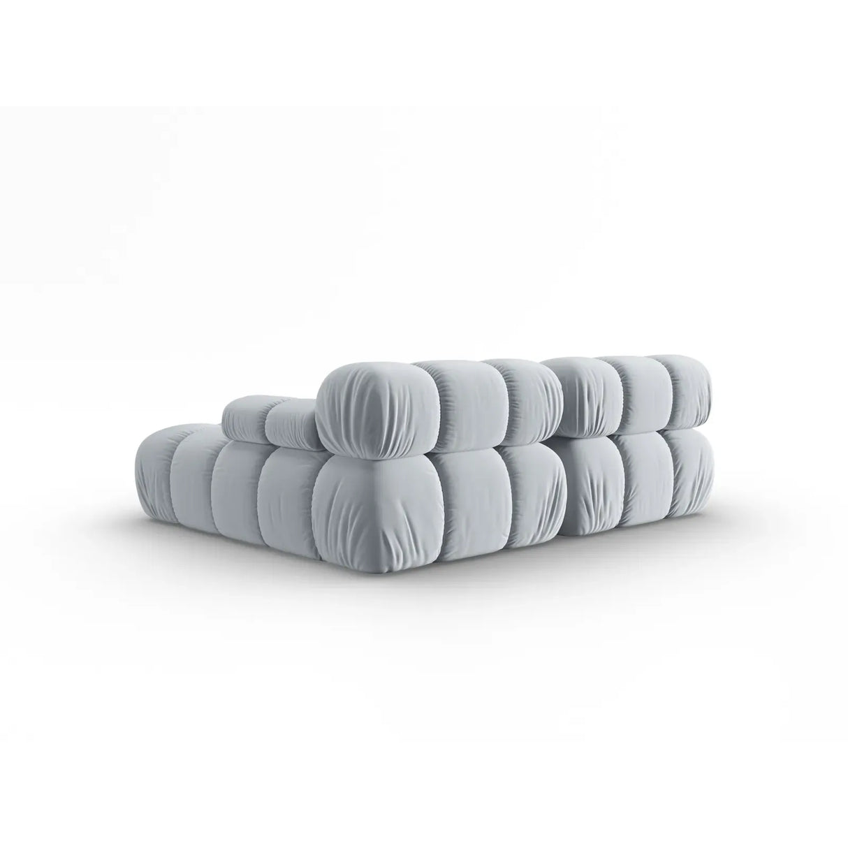 Bellis Modulares Sofa mit 2 Modulen mit Samtbezug oder 3d-Stoff, 188x155cm - ZEN ZONE Furniture