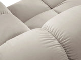 Bellis Modulares Sofa mit 2 Modulen 188x155cm aus Samt-Stoff (Blu30) in Dunkelbeige – Bild 6