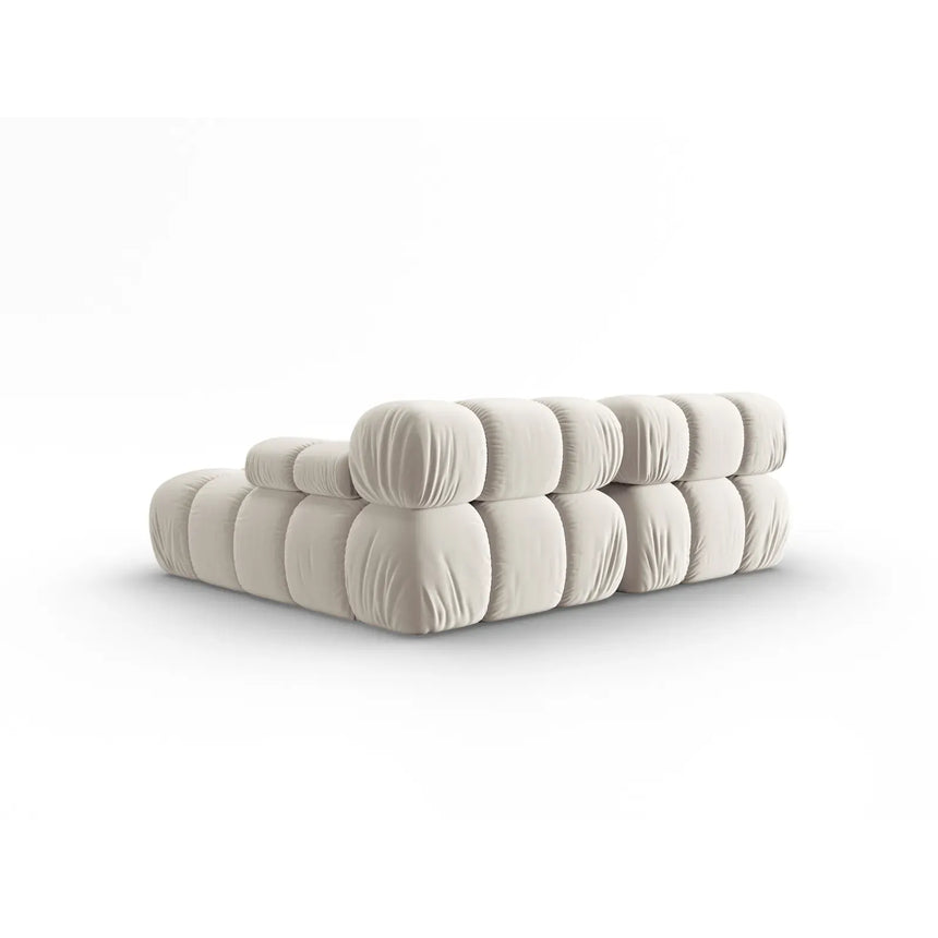 Bellis Modulares Sofa mit 2 Modulen mit Samtbezug oder 3d-Stoff, 188x155cm - ZEN ZONE Furniture