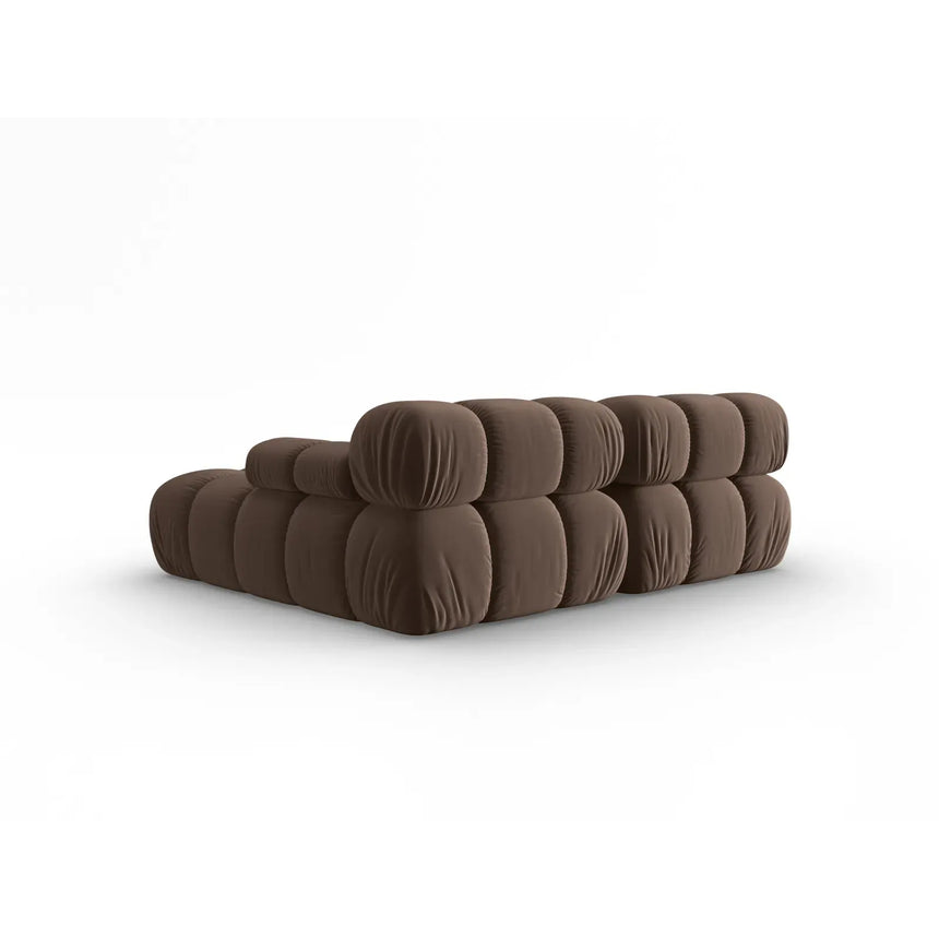 Bellis Modulares Sofa mit 2 Modulen mit Samtbezug oder 3d-Stoff, 188x155cm - ZEN ZONE Furniture
