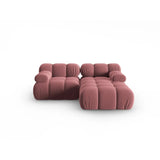 Bellis Modulares Sofa mit 2 Modulen mit Samtbezug oder 3d-Stoff, 188x155cm - ZEN ZONE Furniture