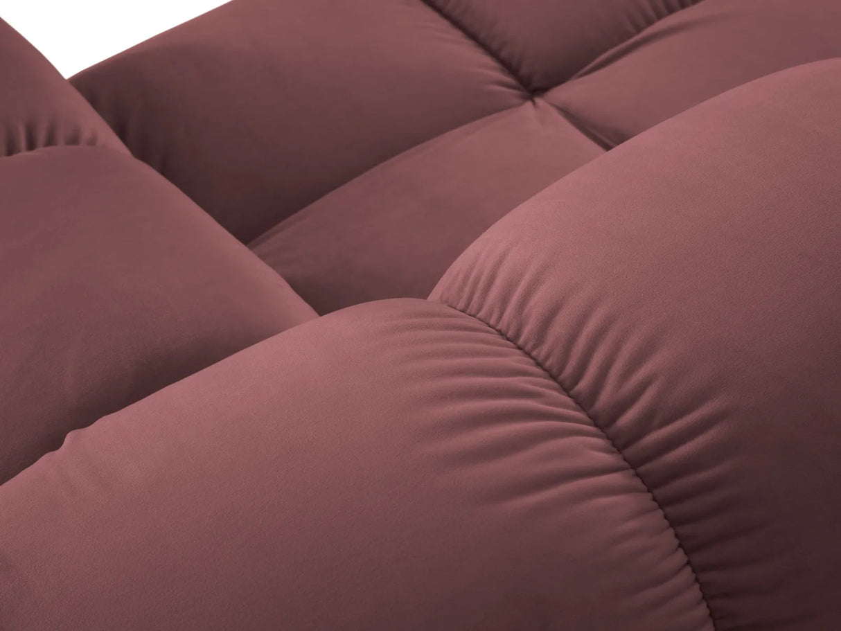 Bellis Modulares Sofa mit 2 Modulen 188x155cm aus Samt-Stoff (Blu52) in Rosa – Bild 7