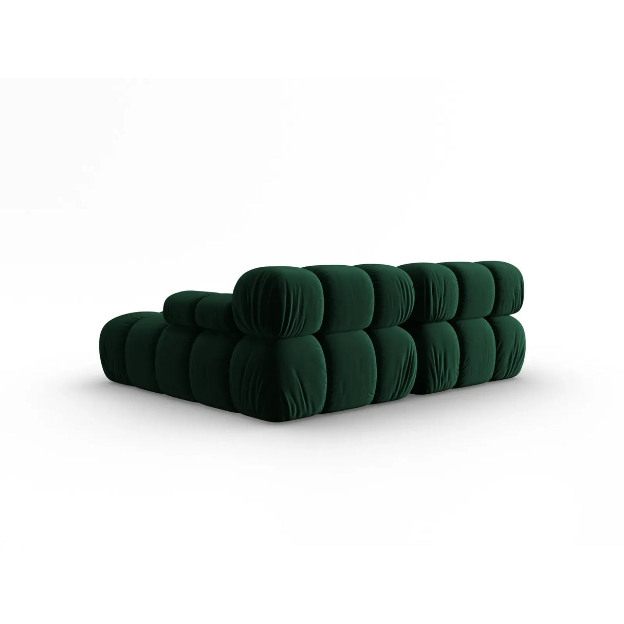 Bellis Modulares Sofa mit 2 Modulen mit Samtbezug oder 3d-Stoff, 188x155cm - ZEN ZONE Furniture