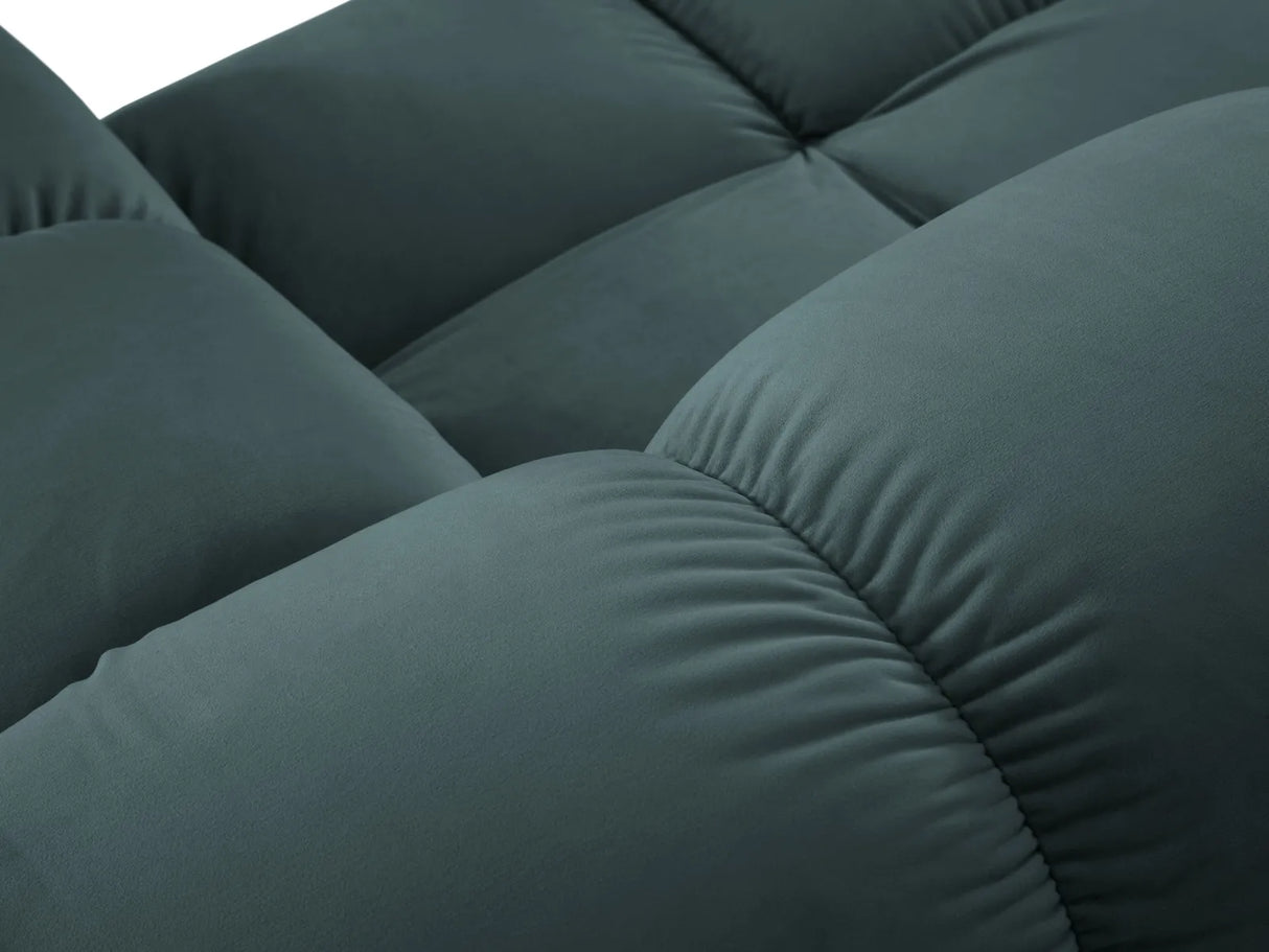Bellis Modulares Sofa mit 2 Modulen 188x155cm aus Samt-Stoff (Blu85) in Türkis – Bild 1
