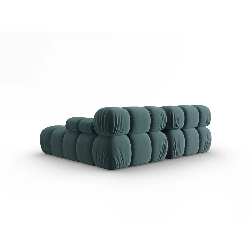 Bellis Modulares Sofa mit 2 Modulen mit Samtbezug oder 3d-Stoff, 188x155cm - ZEN ZONE Furniture