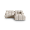 Bellis Modulares Sofa mit 2 Modulen mit Samtbezug oder 3d-Stoff, 188x155cm - ZEN ZONE Furniture