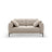 Bemy 2-Sitzer Sofa aus Samt (Salvador 1) in Beige, 170x102 cm – Bild 1