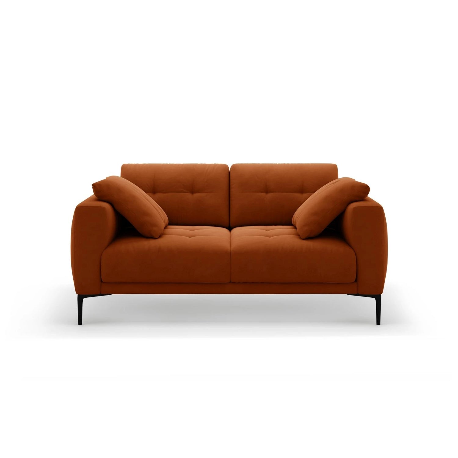 Bemy 2-Sitzer Sofa aus Samt (Salvador 14) in Terrakotta, 170x102 cm – Bild 1