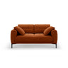 Bemy 2-Sitzer Sofa aus Samt (Salvador 14) in Terrakotta, 170x102 cm – Bild 1