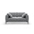 Bemy 2-Sitzer Sofa aus Samt (Salvador 17) in Grau, 170x102 cm – Bild 1