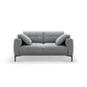 Bemy 2-Sitzer Sofa aus Samt (Salvador 17) in Grau, 170x102 cm – Bild 1