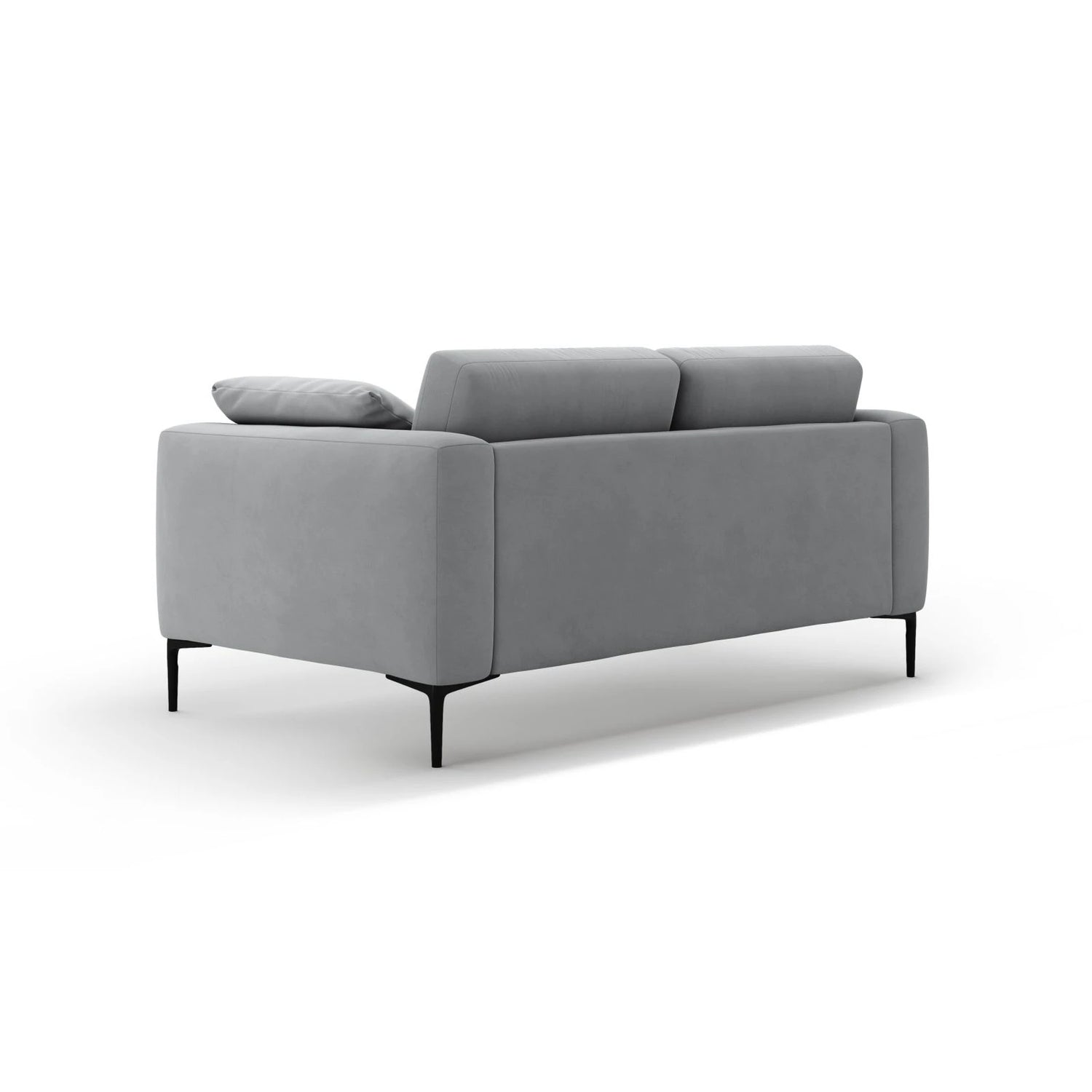 Bemy 2-Sitzer Sofa aus Samt (Salvador 17) in Grau, 170x102 cm – Bild 3