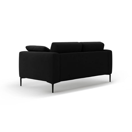 Bemy 2-Sitzer Sofa aus Samt (Salvador 19) in Schwarz, 170x102 cm – Bild 3
