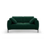 Bemy 2-Sitzer Sofa aus Samt (Salvador 7) in Flaschengrün, 170x102 cm – Bild 1