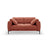 Bemy 2-Sitzer Sofa aus Strukturierter Stoff (Sorella 58) in Koralle, 170x102 cm – Bild 1