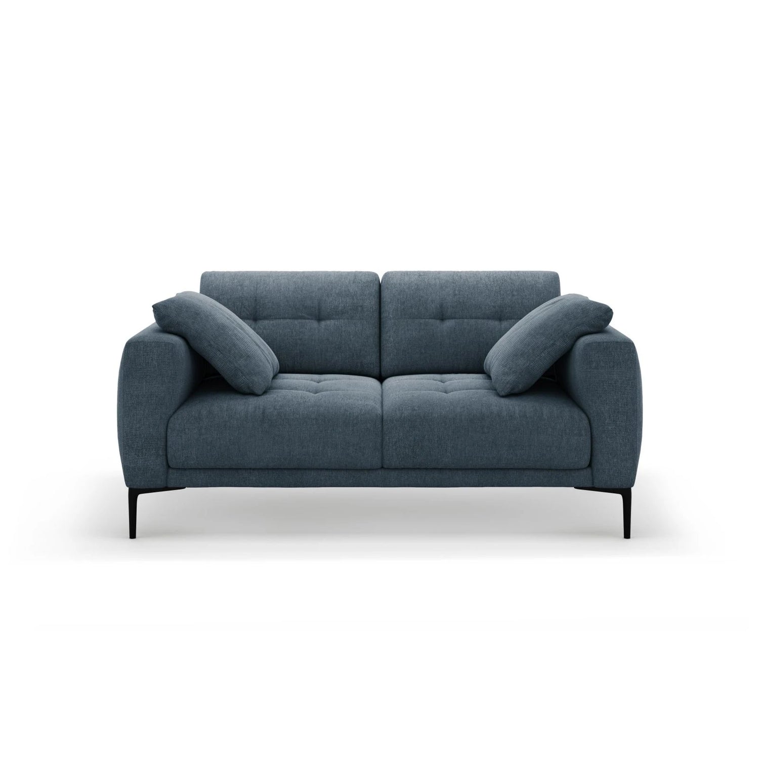Bemy 2-Sitzer Sofa aus Strukturierter Stoff (Sorella 77) in Dunkelblau, 170x102 cm – Bild 1