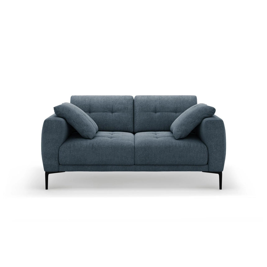 Bemy 2-Sitzer Sofa aus Strukturierter Stoff (Sorella 77) in Dunkelblau, 170x102 cm – Bild 1