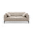 Bemy 3-Sitzer Sofa aus Samt (Salvador 1) in Beige, 200x102 cm – Bild 1
