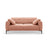 Bemy 3-Sitzer Sofa aus Samt (Salvador 11) in Rosa, 200x102 cm – Bild 1