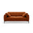 Bemy 3-Sitzer Sofa aus Samt (Salvador 14) in Terrakotta, 200x102 cm – Bild 1