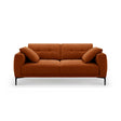 Bemy 3-Sitzer Sofa aus Samt (Salvador 14) in Terrakotta, 200x102 cm – Bild 1