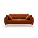 Bemy 3-Sitzer Sofa aus Samt (Salvador 14) in Terrakotta, 200x102 cm – Bild 1