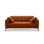Bemy 3-Sitzer Sofa aus Samt (Salvador 14) in Terrakotta, 200x102 cm – Bild 1