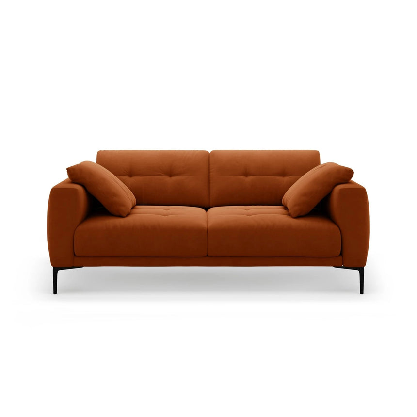 Bemy 3-Sitzer Sofa aus Samt (Salvador 14) in Terrakotta, 200x102 cm – Bild 1