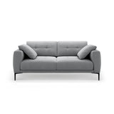 Bemy 3-Sitzer Sofa aus Samt (Salvador 17) in Grau, 200x102 cm – Bild 1