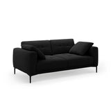 Bemy 3-Sitzer Sofa aus Samt (Salvador 19) in Schwarz, 200x102 cm – Bild 2