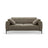 Bemy 3-Sitzer Sofa aus Samt (Salvador 3) in Grau-Braun, 200x102 cm – Bild 1