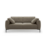 Bemy 3-Sitzer Sofa aus Samt (Salvador 3) in Grau-Braun, 200x102 cm – Bild 1