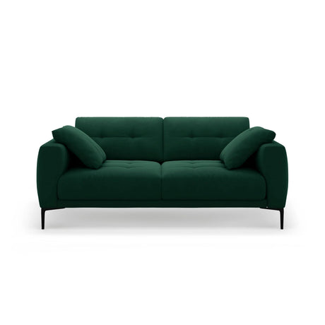 Bemy 3-Sitzer Sofa aus Samt (Salvador 7) in Flaschengrün, 200x102 cm – Bild 1