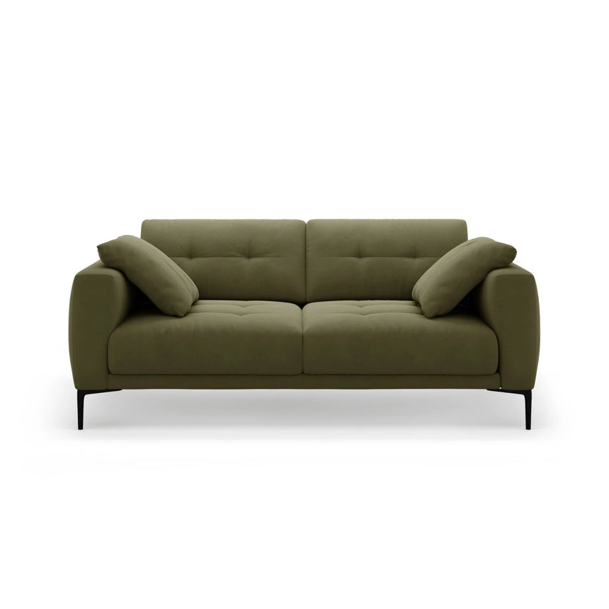 Bemy 3-Sitzer Sofa aus Samt (Salvador 8) in Grün, 200x102 cm – Bild 1