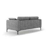 Bemy 3-Sitzer Sofa aus Strukturierter Stoff (Sorella 89) in Grau, 200x102 cm – Bild 3