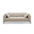 Bemy 4-Sitzer Sofa aus Samt (Salvador 1) in Beige, 230x102 cm – Bild 1