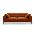 Bemy 4-Sitzer Sofa aus Samt (Salvador 14) in Terrakotta, 230x102 cm – Bild 1