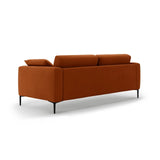 Bemy 4-Sitzer Sofa aus Samt (Salvador 14) in Terrakotta, 230x102 cm – Bild 3