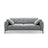 Bemy 4-Sitzer Sofa aus Samt (Salvador 17) in Grau, 230x102 cm – Bild 1